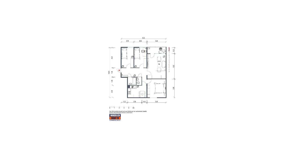 Etagenwohnung Kreuztal - 4 Zimmer, 87 m&sup2;, 476&euro; | Angebot:26933394