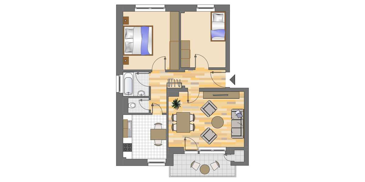 Etagenwohnung Siegen Geisweid - 3 Zimmer, 68 m&sup2;, 249&euro; | Angebot:27339358