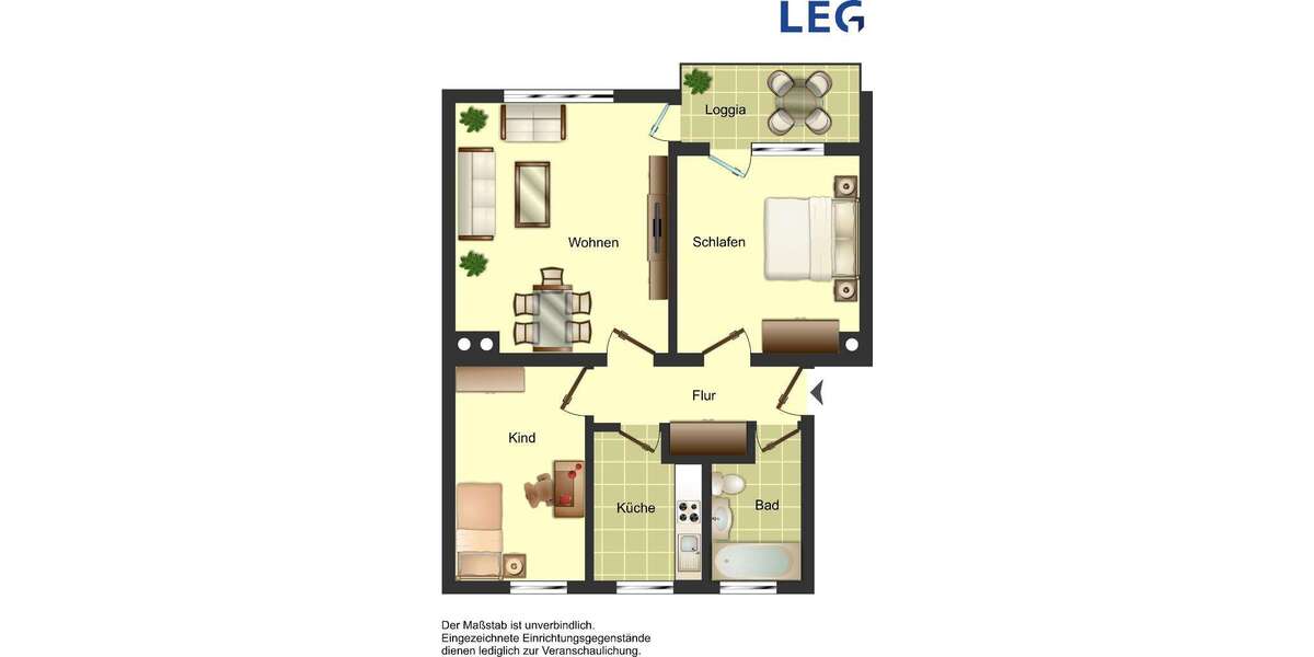 Etagenwohnung Neunkirchen Salchendorf - 3 Zimmer, 65 m&sup2;, 459&euro; | Angebot:27352416