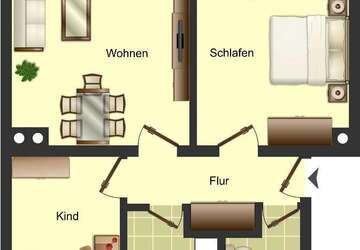 Wohnung Neunkirchen Salchendorf - 3 Zimmer, 65 m&sup2;, 459&euro; | Angebot:27352416